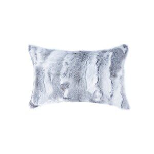 Natural Home Decor Classic Rabbit Pillow | 1-Piece | Grey | 12"x20"